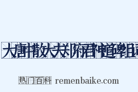 大唐中散大夫郑府君神道碑组词是什么意思的图片